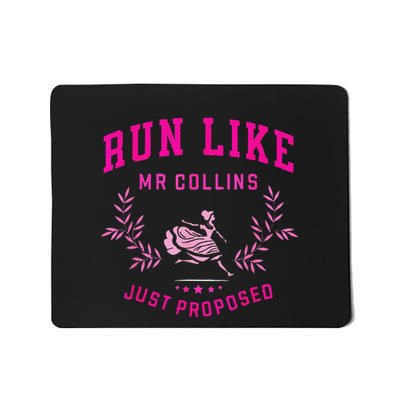 Run Like Mr.Collins Just Proposed Funny Books And Running Mousepad