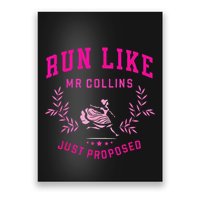 Run Like Mr.Collins Just Proposed Funny Books And Running Poster