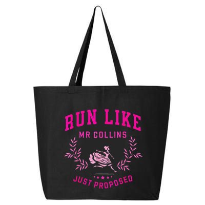 Run Like Mr.Collins Just Proposed Funny Books And Running 25L Jumbo Tote