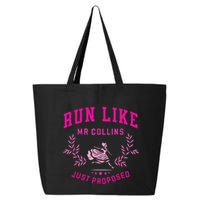 Run Like Mr.Collins Just Proposed Funny Books And Running 25L Jumbo Tote