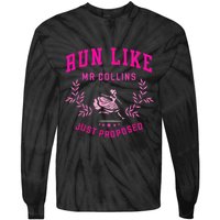 Run Like Mr.Collins Just Proposed Funny Books And Running Tie-Dye Long Sleeve Shirt