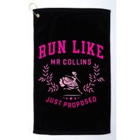 Run Like Mr.Collins Just Proposed Funny Books And Running Golf Towel