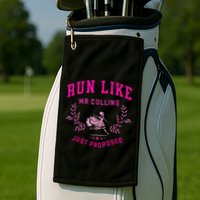 Run Like Mr.Collins Just Proposed Funny Books And Running Golf Towel