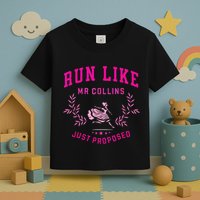 Run Like Mr.Collins Just Proposed Funny Books And Running Toddler T-Shirt