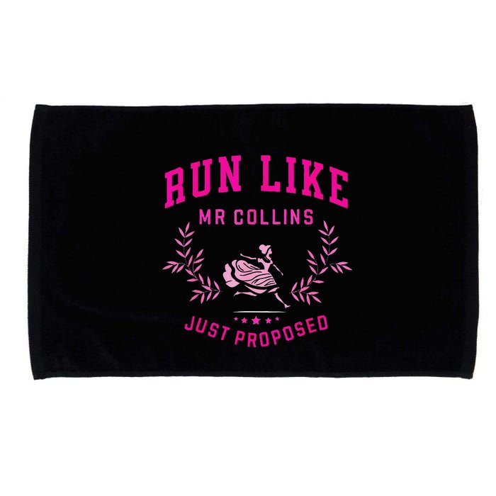 Run Like Mr.Collins Just Proposed Funny Books And Running Microfiber Hand Towel