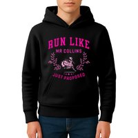 Run Like Mr.Collins Just Proposed Funny Books And Running Kids Hoodie