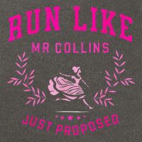 Run Like Mr.Collins Just Proposed Funny Books And Running Cotton Canvas Backpack