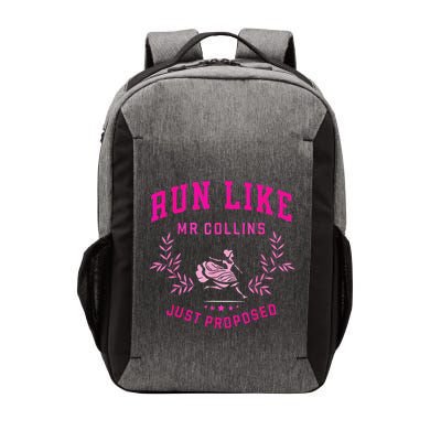 Run Like Mr.Collins Just Proposed Funny Books And Running Vector Backpack