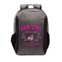 Run Like Mr.Collins Just Proposed Funny Books And Running Vector Backpack