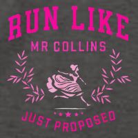 Run Like Mr.Collins Just Proposed Funny Books And Running Vector Backpack