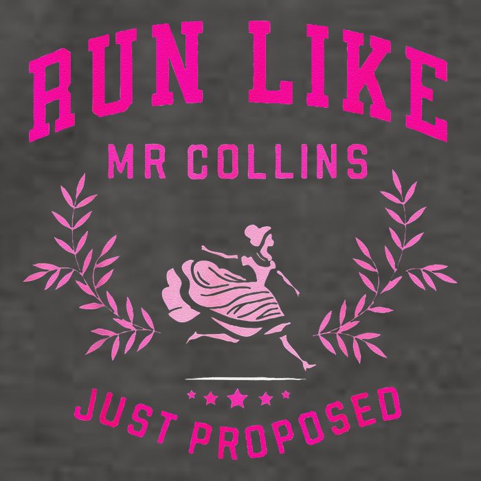 Run Like Mr.Collins Just Proposed Funny Books And Running Vector Backpack
