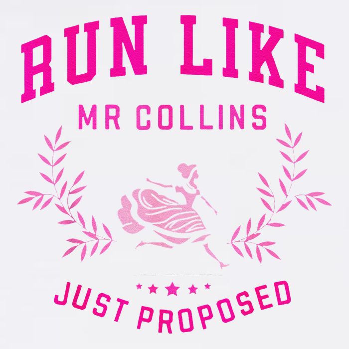 Run Like Mr.Collins Just Proposed Funny Books And Running Garment-Dyed Sweatshirt