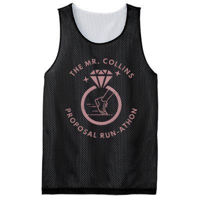 Run Like Mr Collins Just Proposed Funny Books And Running Mesh Reversible Basketball Jersey Tank