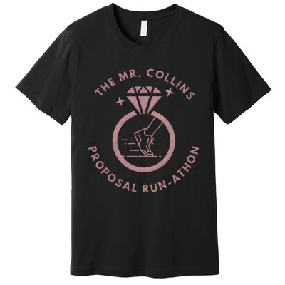 Run Like Mr Collins Just Proposed Funny Books And Running Premium T-Shirt