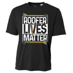 Roofer Lives Matter Funny Roofing Gift Idea MP Cooling Performance Crew T-Shirt