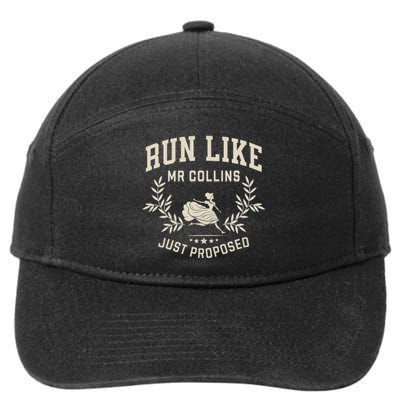 Run Like Mr Collins Just Proposed Funny Books And Running 7-Panel Snapback Hat