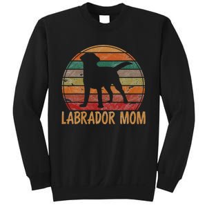 Retro Labrador Mom Dog Mother Pet Golden Black Lab Mama Sweatshirt