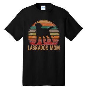 Retro Labrador Mom Dog Mother Pet Golden Black Lab Mama Tall T-Shirt