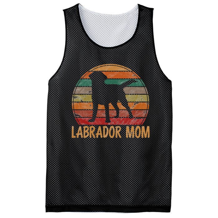 Retro Labrador Mom Dog Mother Pet Golden Black Lab Mama Mesh Reversible Basketball Jersey Tank