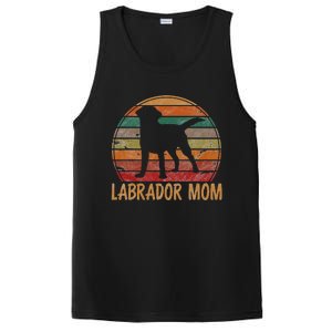 Retro Labrador Mom Dog Mother Pet Golden Black Lab Mama PosiCharge Competitor Tank