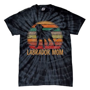 Retro Labrador Mom Dog Mother Pet Golden Black Lab Mama Tie-Dye T-Shirt