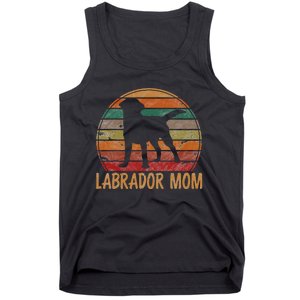 Retro Labrador Mom Dog Mother Pet Golden Black Lab Mama Tank Top