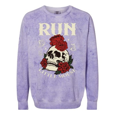 Run Little Mouse Haunting Adeline Colorblast Crewneck Sweatshirt