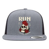 Run Little Mouse Haunting Adeline Flat Bill Trucker Hat