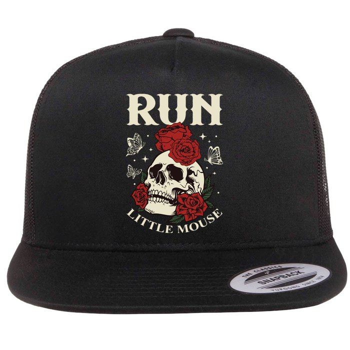 Run Little Mouse Haunting Adeline Flat Bill Trucker Hat