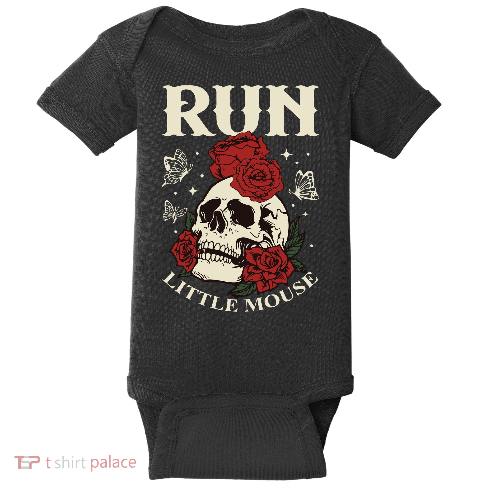 Run Little Mouse Haunting Adeline Baby Bodysuit