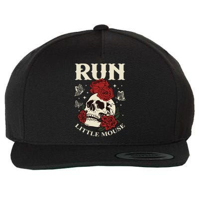 Run Little Mouse Haunting Adeline Wool Snapback Cap