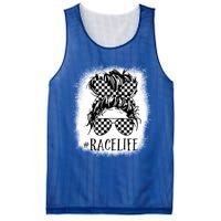 Race Life Messy Bun Funny Mom Bun Racing Racer Sunglasses Gift Mesh Reversible Basketball Jersey Tank