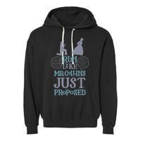 Run Like Mr. Collins Just Proposed Funny Books and Running Garment-Dyed Fleece Hoodie
