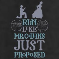 Run Like Mr. Collins Just Proposed Funny Books and Running 7 Panel Mesh Trucker Snapback Hat