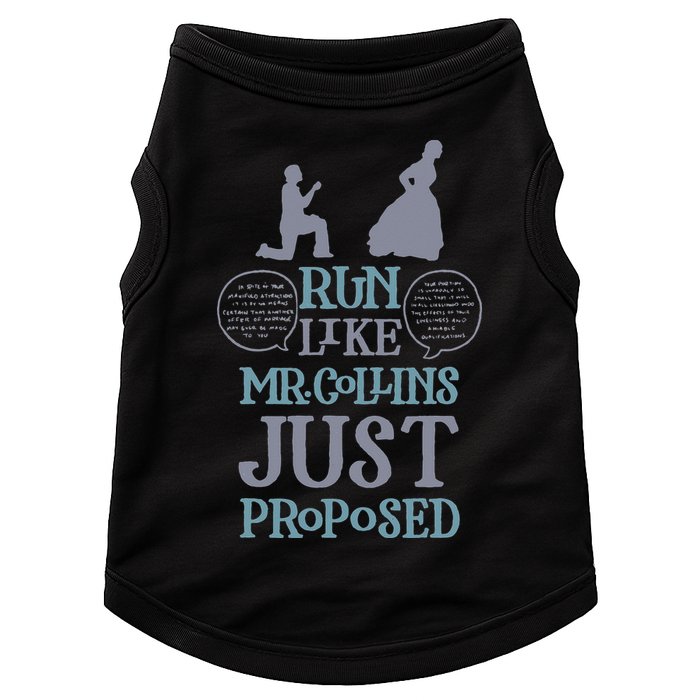 Run Like Mr. Collins Just Proposed Funny Books and Running Doggie Tank