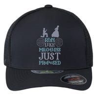 Run Like Mr. Collins Just Proposed Funny Books and Running Flexfit Unipanel Trucker Cap