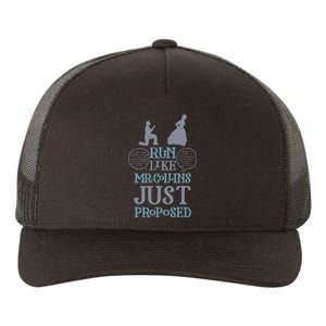 Run Like Mr. Collins Just Proposed Funny Books and Running Yupoong Adult 5-Panel Trucker Hat