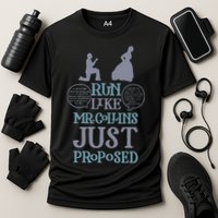Run Like Mr. Collins Just Proposed Funny Books and Running Performance Shirt