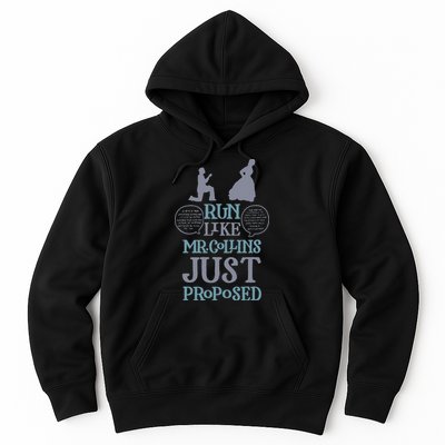 Run Like Mr. Collins Just Proposed Funny Books and Running Hoodie