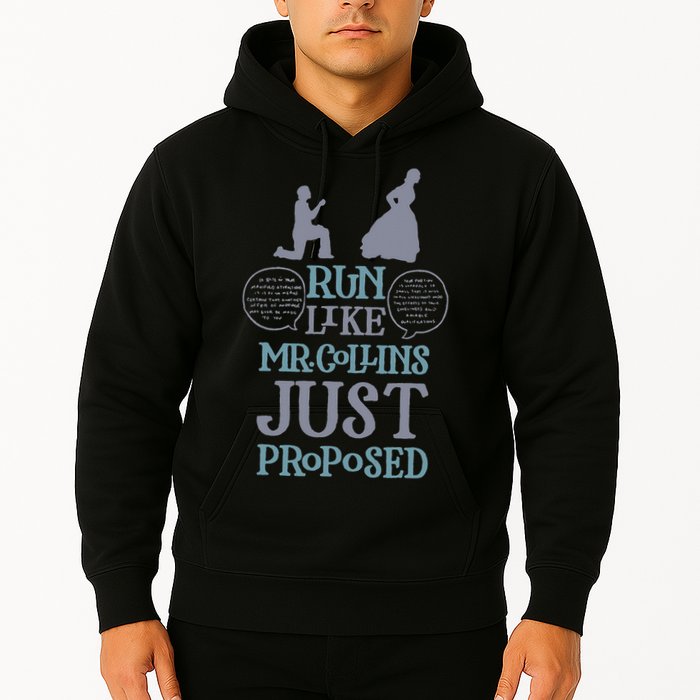 Run Like Mr. Collins Just Proposed Funny Books and Running Hoodie