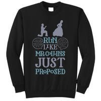 Run Like Mr. Collins Just Proposed Funny Books and Running Sweatshirt