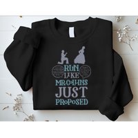 Run Like Mr. Collins Just Proposed Funny Books and Running Sweatshirt