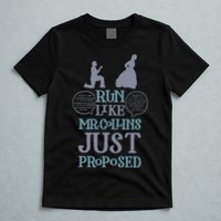 Run Like Mr. Collins Just Proposed Funny Books and Running T-Shirt