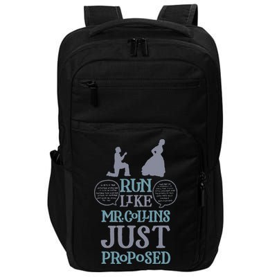 Run Like Mr. Collins Just Proposed Funny Books and Running Impact Tech Backpack