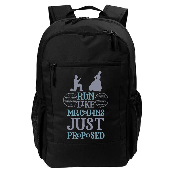 Run Like Mr. Collins Just Proposed Funny Books and Running Backpack