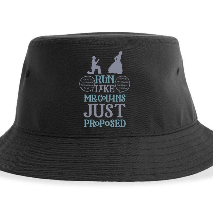 Run Like Mr. Collins Just Proposed Funny Books and Running Sustainable Bucket Hat