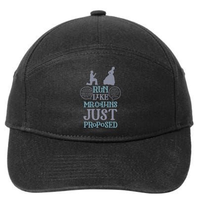 Run Like Mr. Collins Just Proposed Funny Books and Running 7-Panel Snapback Hat