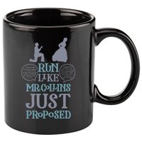 Run Like Mr. Collins Just Proposed Funny Books and Running 11oz C Handle Ceramic Mug