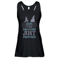 Run Like Mr. Collins Just Proposed Funny Books and Running Ladies Essential Flowy Tank