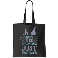 Run Like Mr. Collins Just Proposed Funny Books and Running Bag